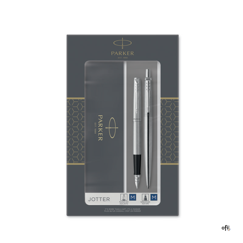 Zestaw JOTTER STAINLESS STEEL CT (Długopis + Pióro wieczne) PARKER 2093258