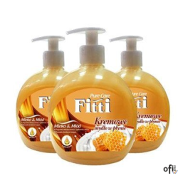 Mydło w płynie z dozownikiem FITTI 500 ml mleko z miodem *93152