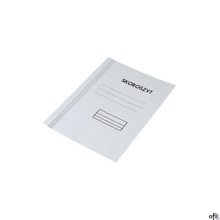 Skoroszyt zwykły A4 biały 350g 50szt. KIEL-TECH  4-00192