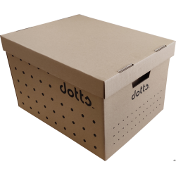 Pudło archiwizacyjne DOTTS zbiorcze (5szt.) bezkwasowe szare
