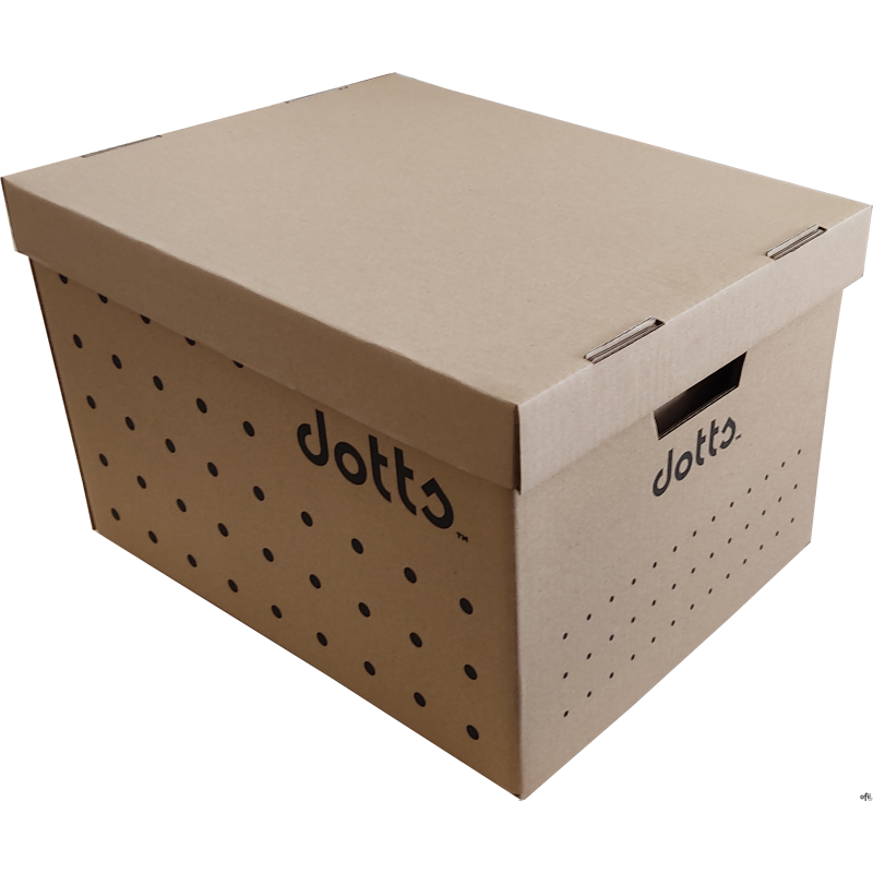 Pudło archiwizacyjne DOTTS zbiorcze (5szt.) bezkwasowe szare