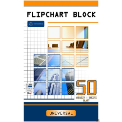 Blok do flipcharta 50x100x64  kratka INTERDRUK