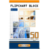 Blok do flipcharta 50x100x64  kratka INTERDRUK