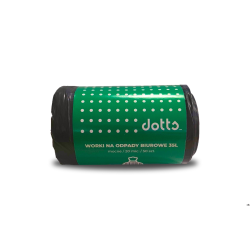 Worki na śmieci 35l 50szt. DOTTS mocne (LDPE) 20mic czarne