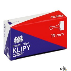 Klip 19mm 12szt (3/4 cala) czarny GRAND 110-1092
