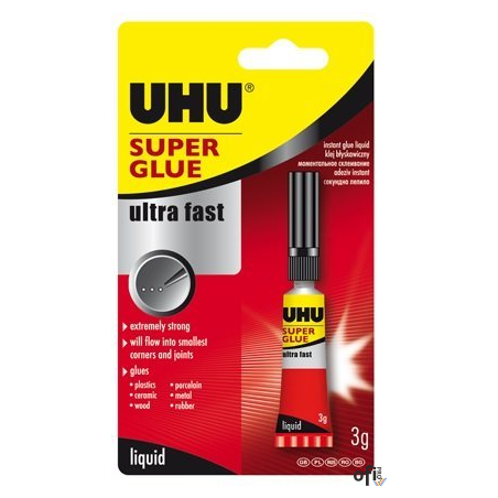 Klej UHU SUPER GLUE CONTROL BLISTER 3g 36015 UHU