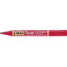 Marker permanentny N860 czerwony ścięta końcówka PENTEL