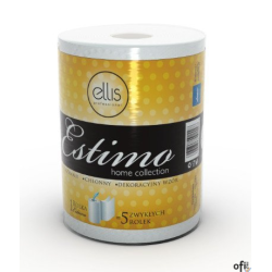 Ręcznik w roli ESTIMO PROFESSIONAL R50/2 50m 2warstwy celuloza 250 listków ELLIS 2998