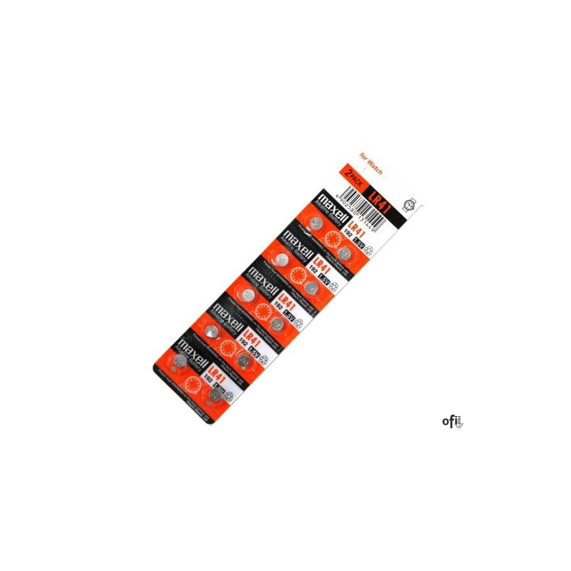 Bateria zegarowa alkaliczna mini (10szt.) G3 / AG3 / L736 / 192 / LR41 Maxell