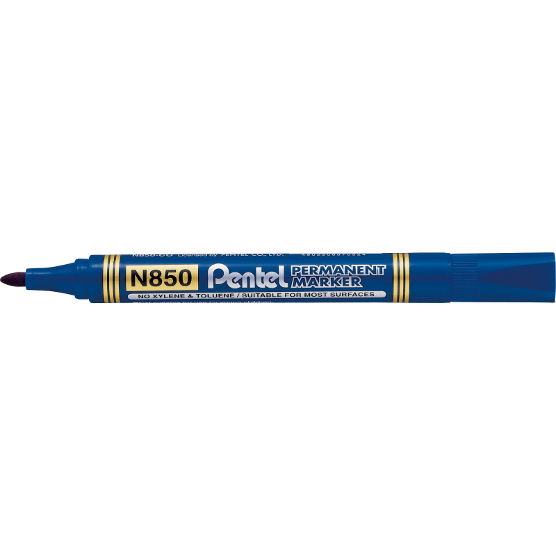 Marker permanentny N850 niebieski okrągła końcówka PENTEL