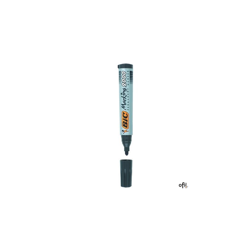 Marker permanentny BIC 2000 Ecolutions czarny okrągła końcówka, 8209153