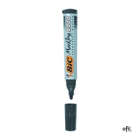 Marker permanentny BIC 2000 Ecolutions czarny okrągła końcówka, 8209153