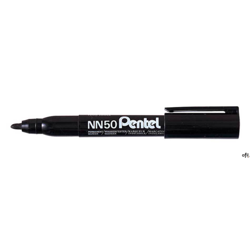 Marker permanentny NN50 czarny okrągła końcówka PENTEL