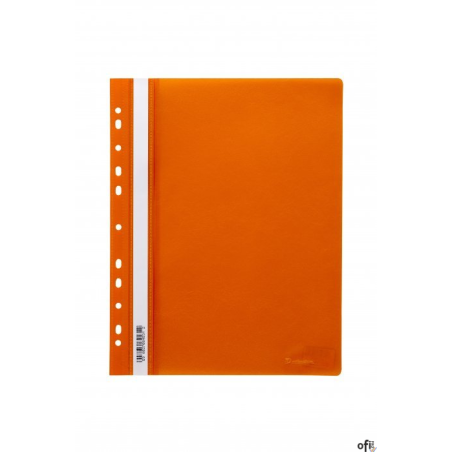 Skoroszyt wpinany PP DOTTS (20) pomarańcz wzmocniony polipropylenowy SPP-DOT-02-08