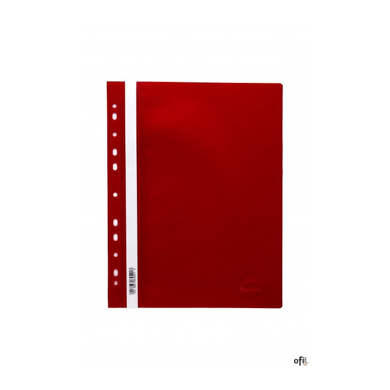 Skoroszyt wpinany PP DOTTS (20) czerwony wzmocniony polipropyle SPP-DOT-02-01