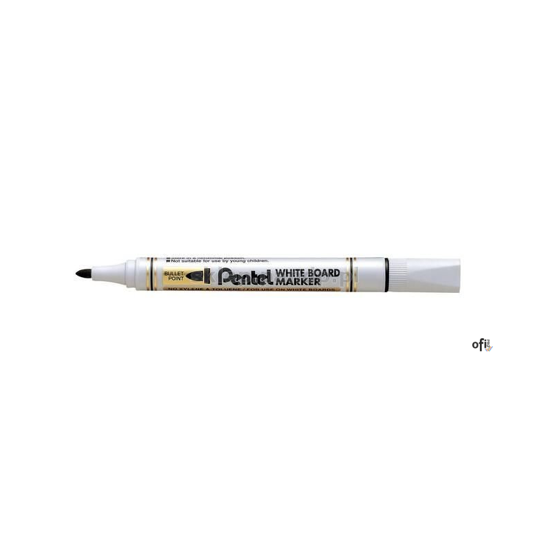 Ekonomiczny marker do białych tablic czarny MW85-A PENTEL suchościeralny