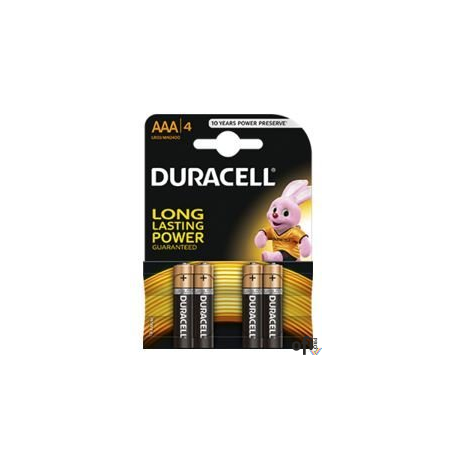 Bateria DURACELL alkaliczna BASIC LR03/AAA K4 (4szt) 4520104