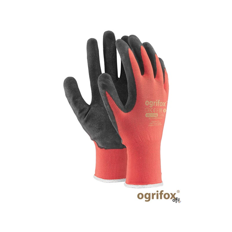 Rękawice powlekane nylonowo-lateksowe L - 9 OGRIFOX OX-LATEKS CB 9