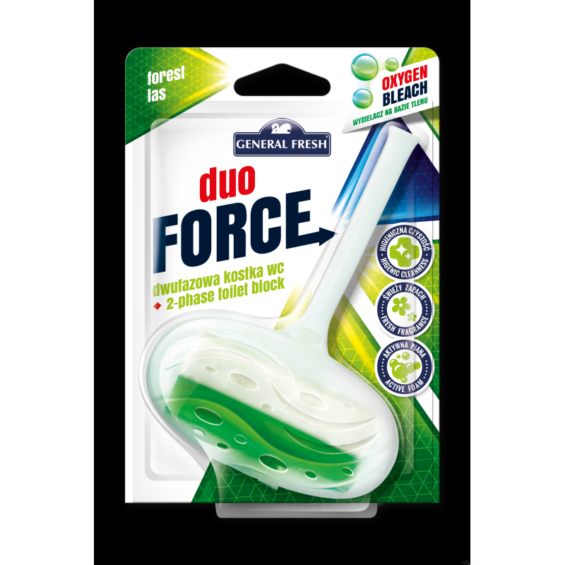 Kostka do WC DUO FORCE zawieszka 40g las GENERAL FRESH  40104