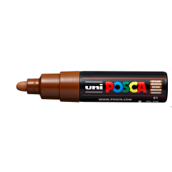 Marker z tuszem pigmentowym PC-7M brązowy POSCA UNPC7M/6BR