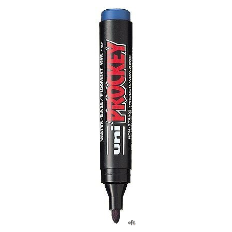 Marker permanentny UNI PM-122 okrągły niebieski PROCKEY
