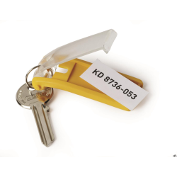 Zawieszki do kluczy KEY CLIP (6szt.) żółte DURABLE 1957-04