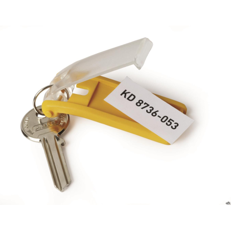 Zawieszki do kluczy KEY CLIP (6szt.) żółte DURABLE 1957-04