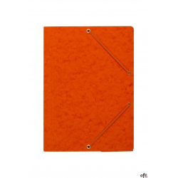 Teczka z gumką rogi DOTTS A4 preszpan pomarańczowa 390g