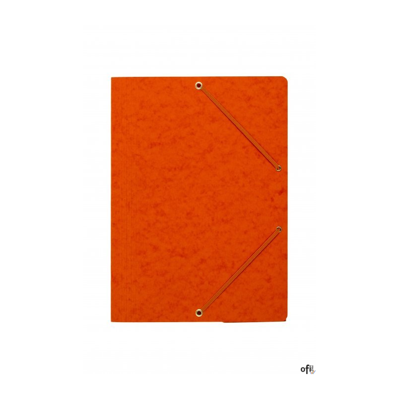 Teczka z gumką rogi DOTTS A4 preszpan pomarańczowa 390g