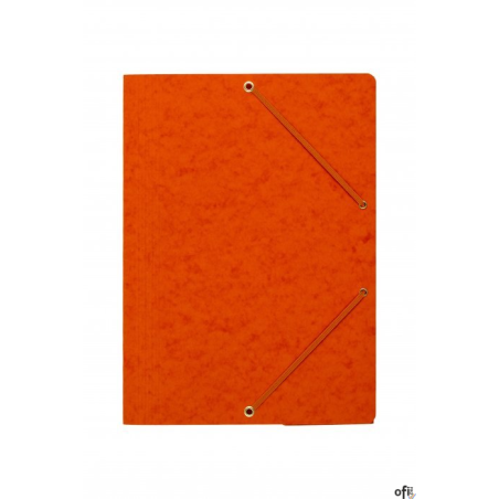 Teczka z gumką rogi DOTTS A4 preszpan pomarańczowa 390g