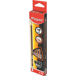 Ołówek drewniany z gumką Blackpeps HB MAPED 851721