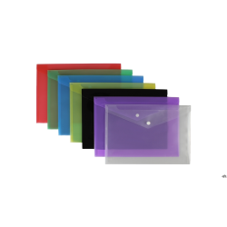 Teczka kopertowa A4 SATYNA czerwona BIURFOL TKS-01-01