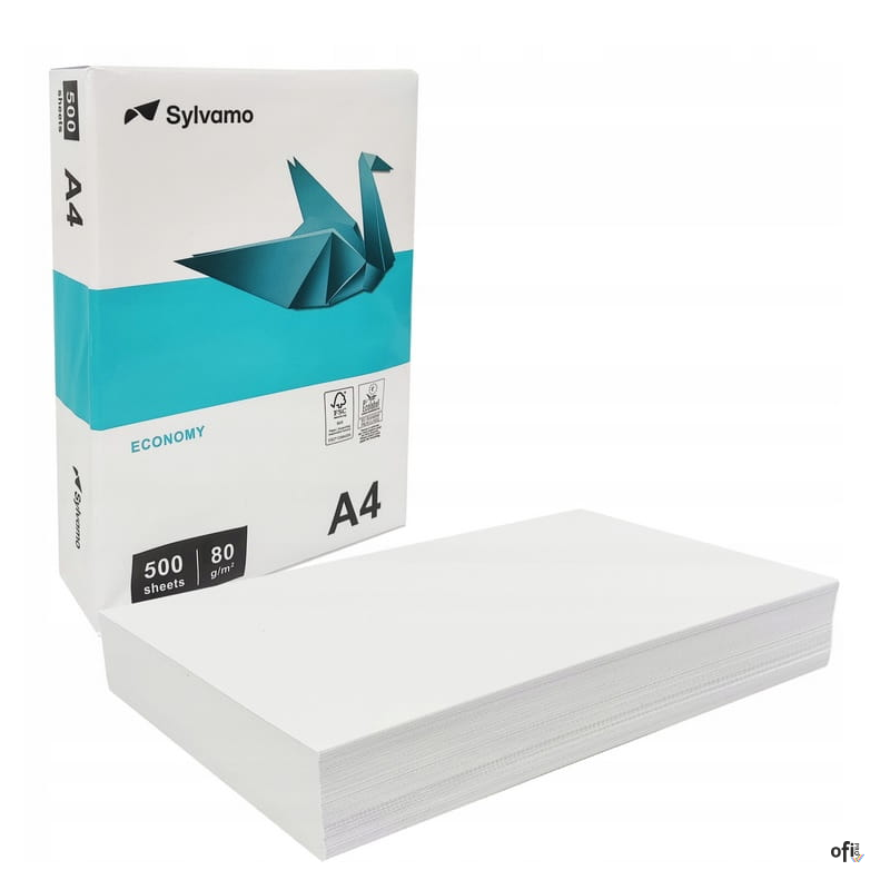 Papier xero A4 SYLVAMO 80g klasa białości C 146 karton 5 ryz