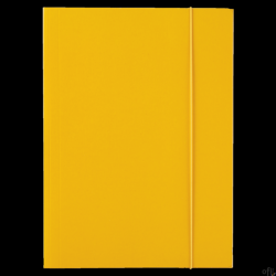 Teczka lakierowana z gumką A4 żółty ESSELTE 13438