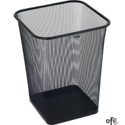 Kosz na papier kwadratowy 18l GR-017, czarny siatka GRAND 120-1459 SALE