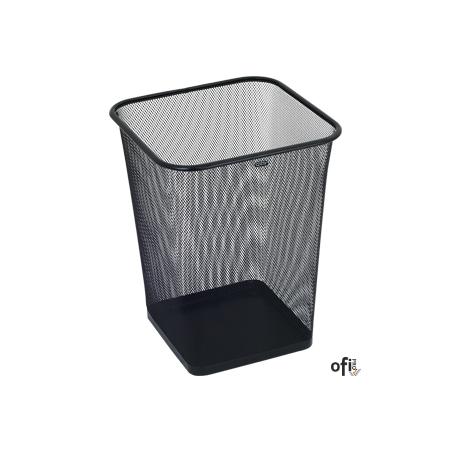 Kosz na papier kwadratowy 18l GR-017, czarny siatka GRAND 120-1459 SALE