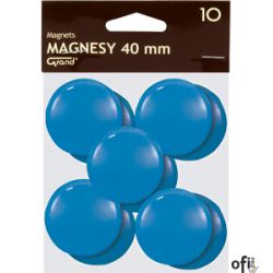 Magnes 40mm GRAND, niebieski, 10 szt 130-1702