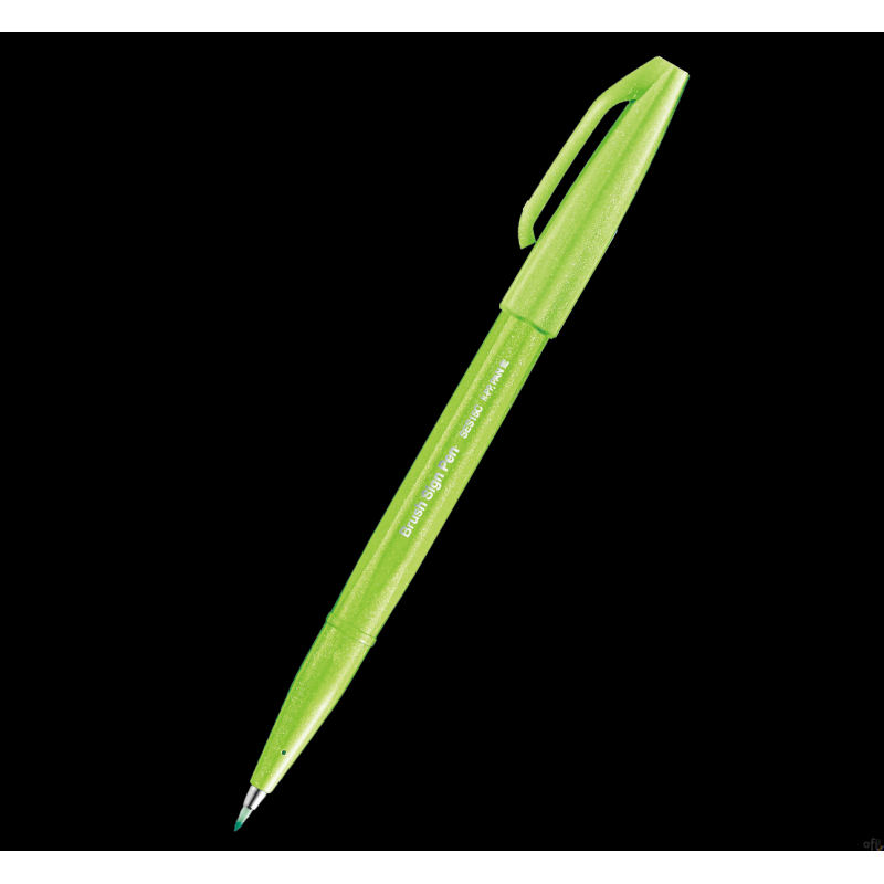 Pisak pędzelkowy do kaligrafii seledynowy SES15-KX PENTEL