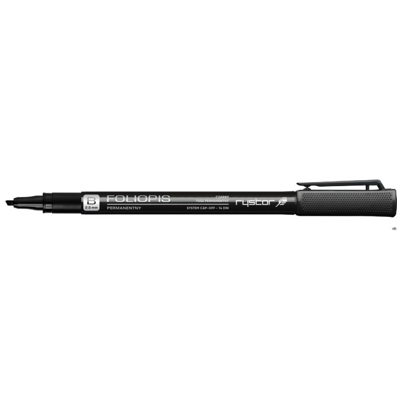 Foliopis permanentny RYSTOR FB-25 czarny 2.5mm 442-000