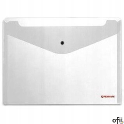 Teczka kopertowa na zatrzask A4 przezroczysta PP-231 TT6705 PENMATE