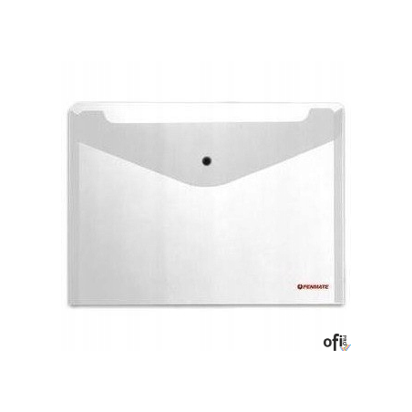 Teczka kopertowa na zatrzask A4 przezroczysta PP-231 TT6705 PENMATE