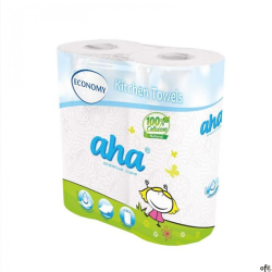 Ręcznik w roli AHA ECONOMY 2 warstwy (2 rolki) biały