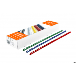 Grzbiety do bindowania DOTTS 22 mm czarne, opakowanie 50 szt.