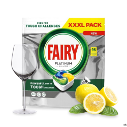 FAIRY Kapsułki do zmywarki PLATINUM ALL IN1 96 sztuk LEMON 009