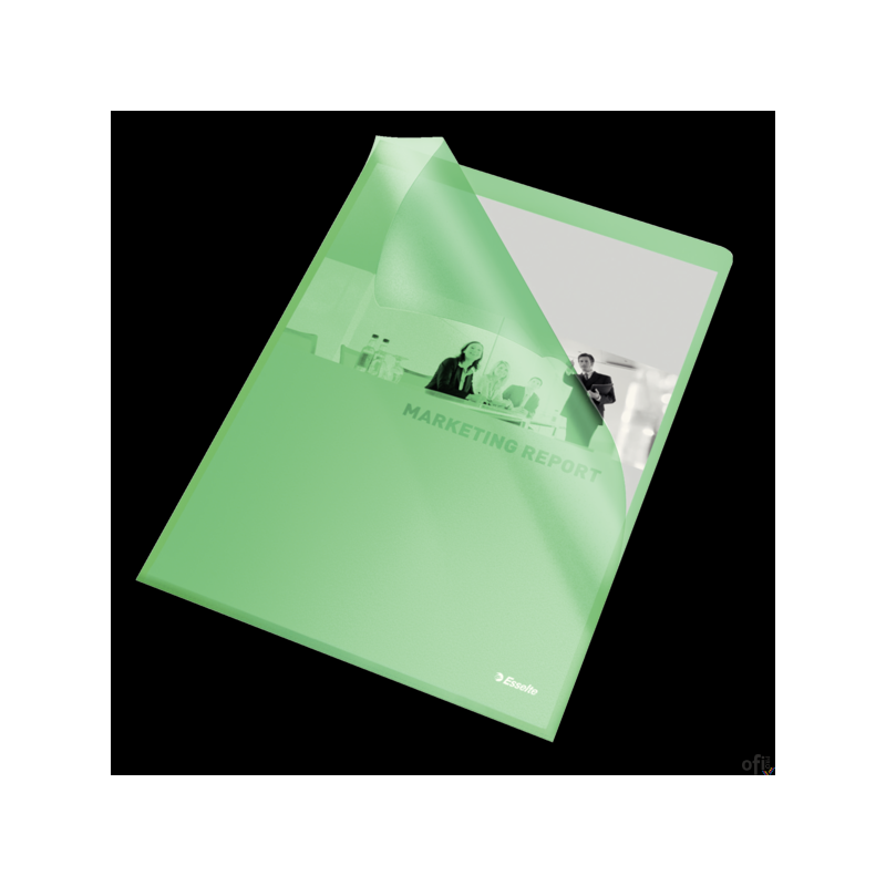 Ofertówki groszkowe A4 115mic zielone (25szt) ESSELTE 60835