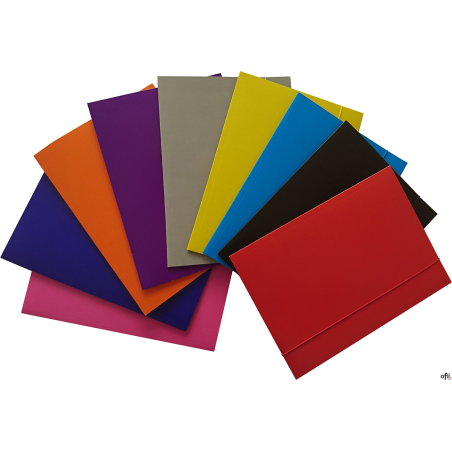 Teczka z gumką DOTTS A4 szara 320g