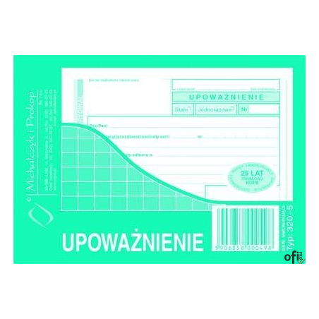 320-5 Upoważnienie A6 MICHALCZYK i PROKOP