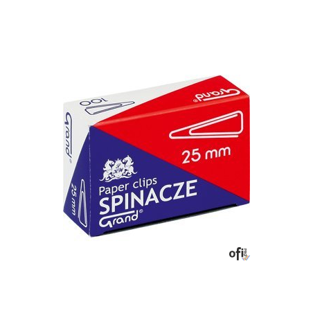 Spinacz T-25 mm GRAND trójkątny 10op x 100sztuk 110-1385