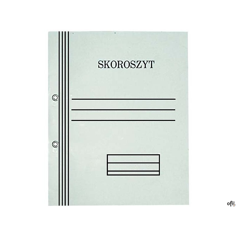 Skoroszyt oczkowy biały pełny A4 (50 szt.) 350g  KIEL-TECH  1-00748