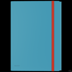 Teczka z gumką i kieszonką Leitz Cosy, PP, niebieska 46190061